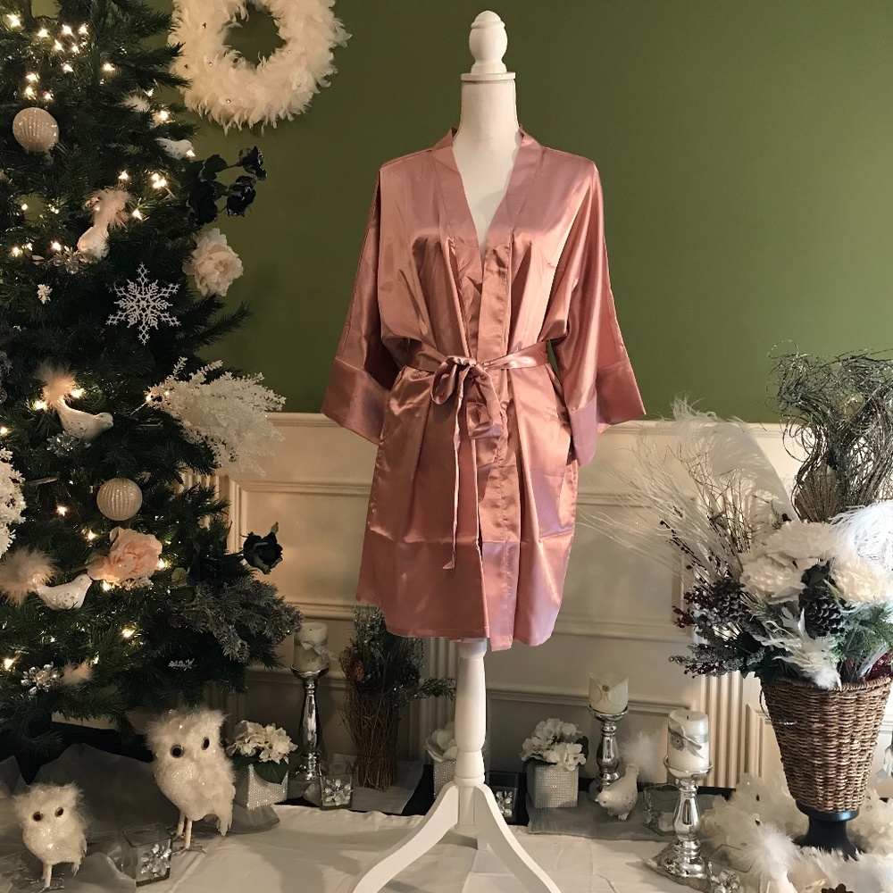 Silky robe kimono Bridesmaid - Picture 1 of 2